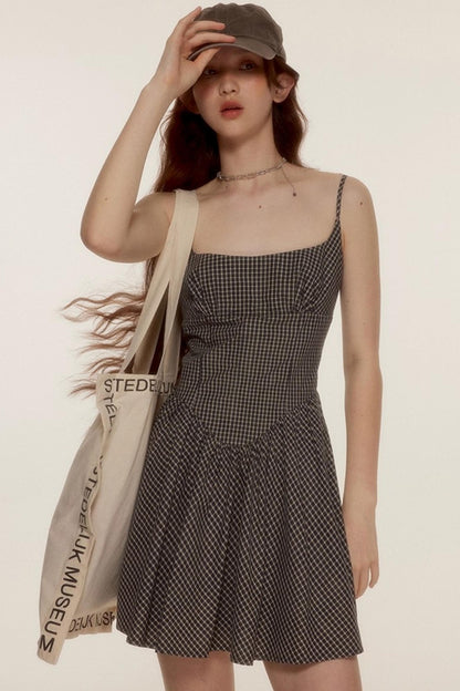 Classic Black & White Cotton Slip Dress