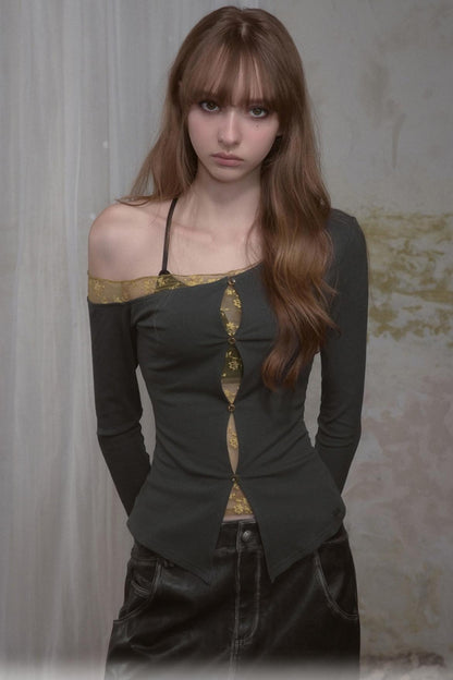 One-Sided Knitted T-Shirt