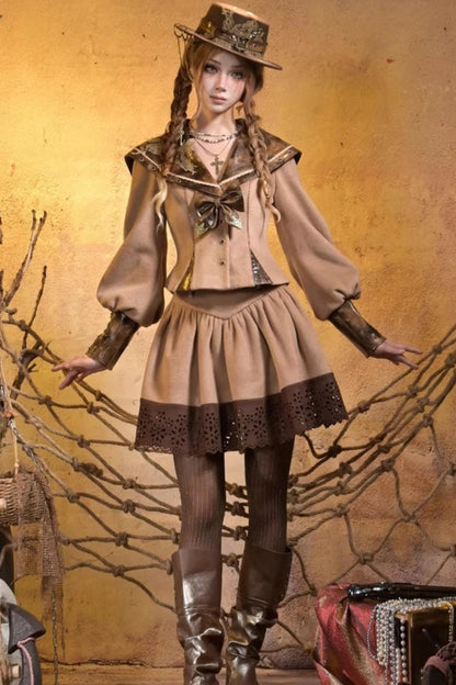 Steampunk Woolen Suit Set-Up