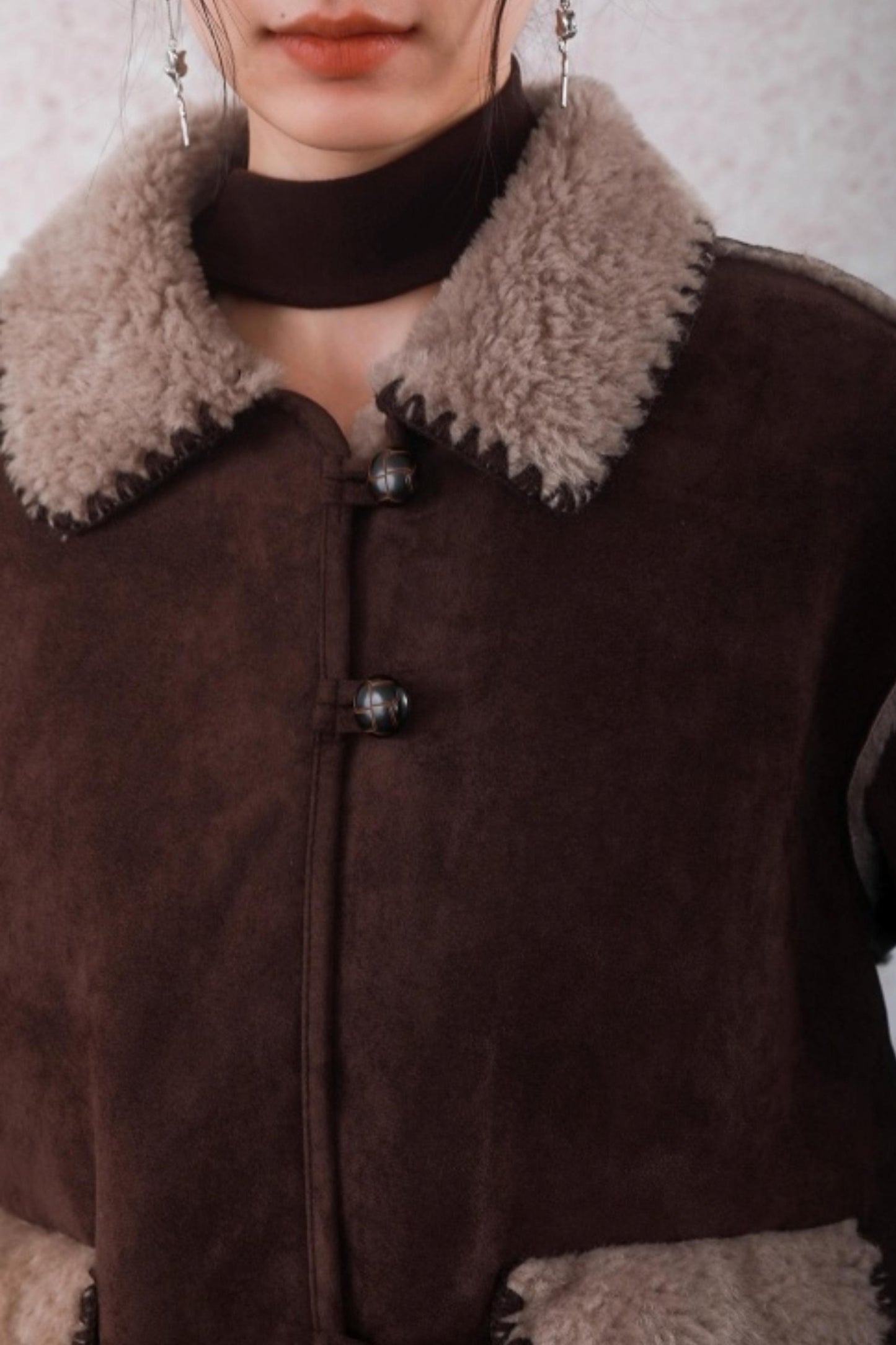 Brown Berry Plush Jacket