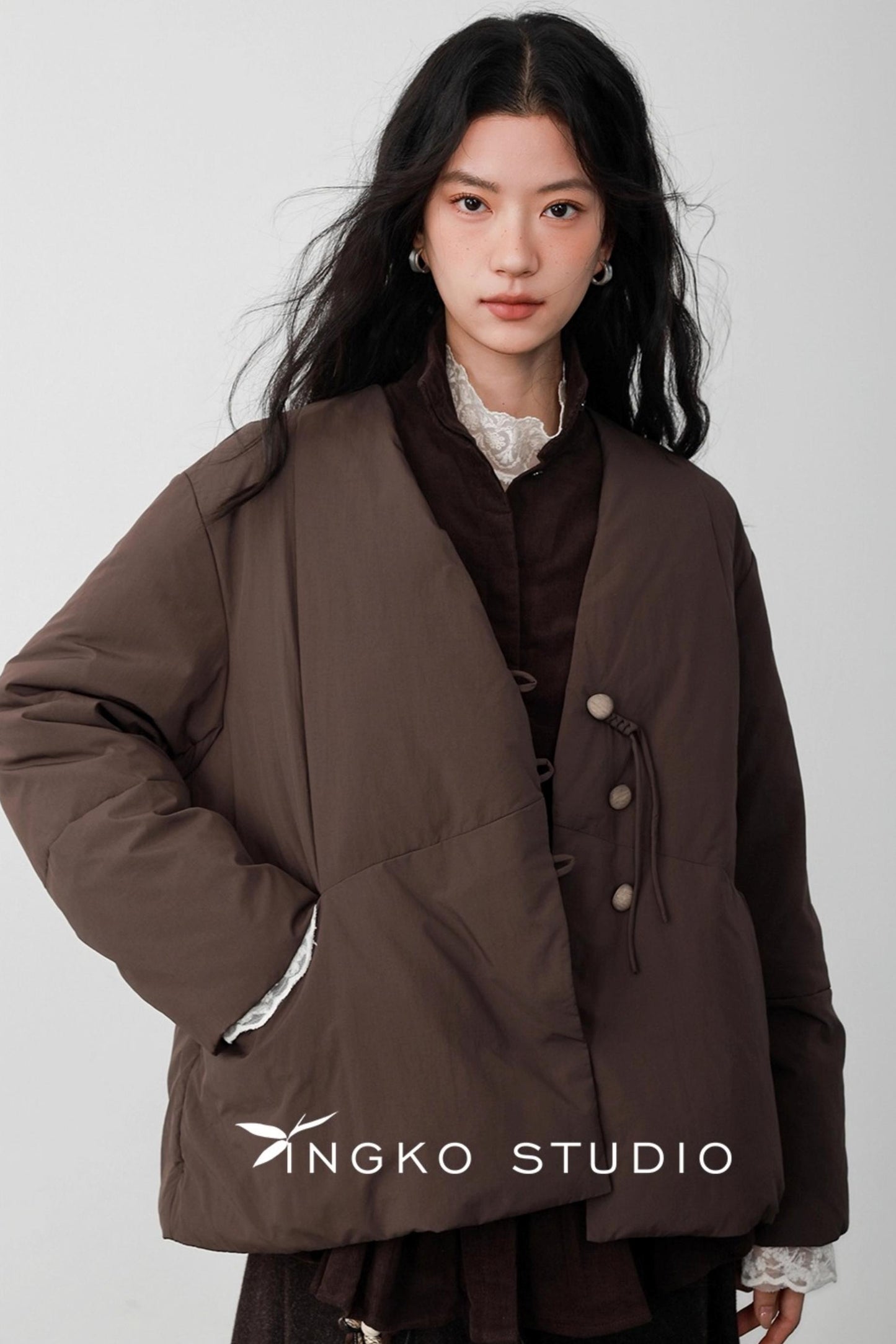 Fallen Leaves V-Neck Jacket