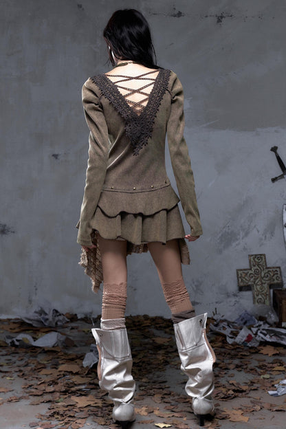 Palace Deep V-Neck Knitted Dress