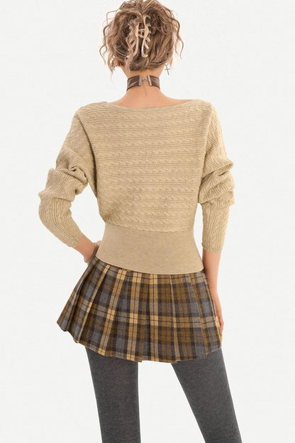 Spicy Off-Shoulder Knit Sweater