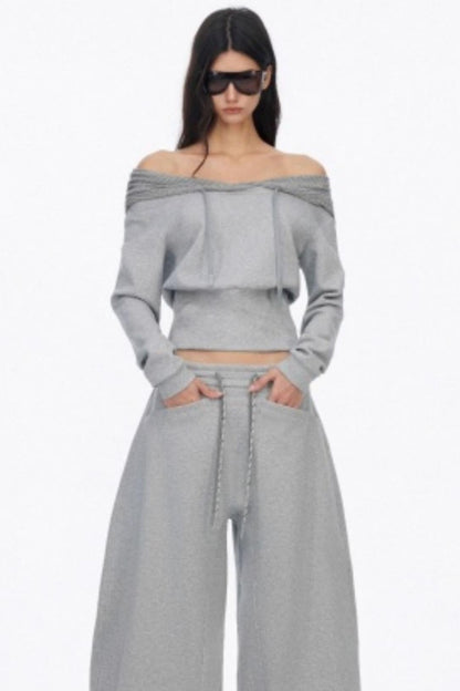 Slim One Shoulder Hoodie