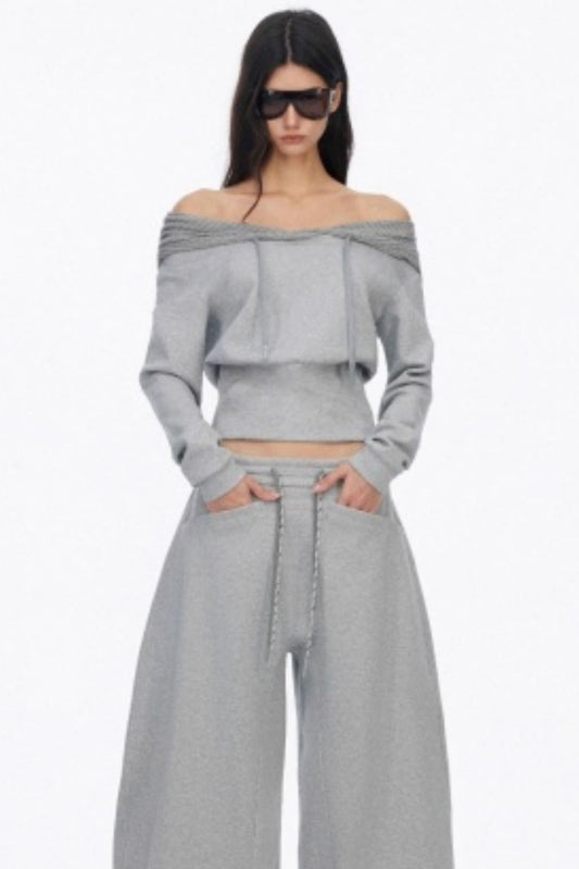 Slim One Shoulder Hoodie