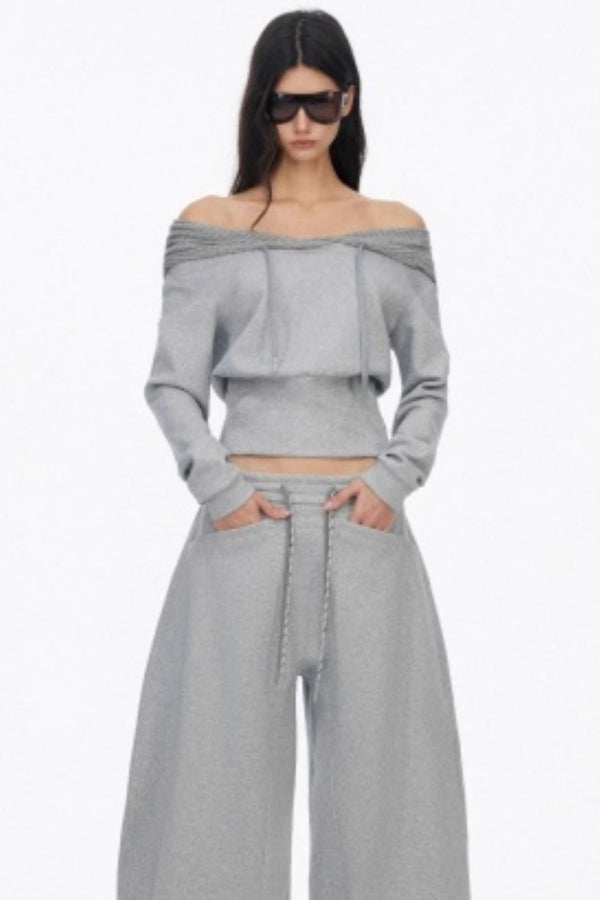 Slim One Shoulder Hoodie