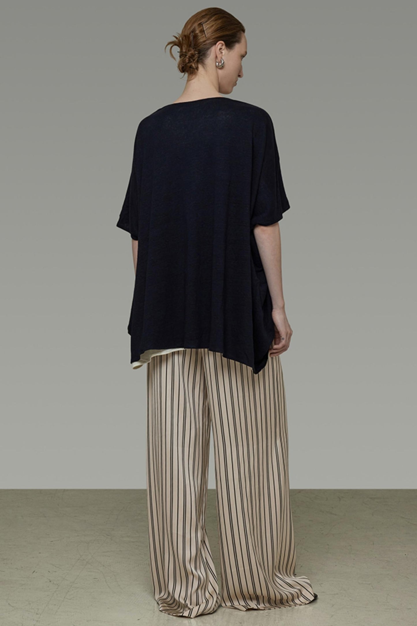 High-Waist Striped Wide-Leg Pants