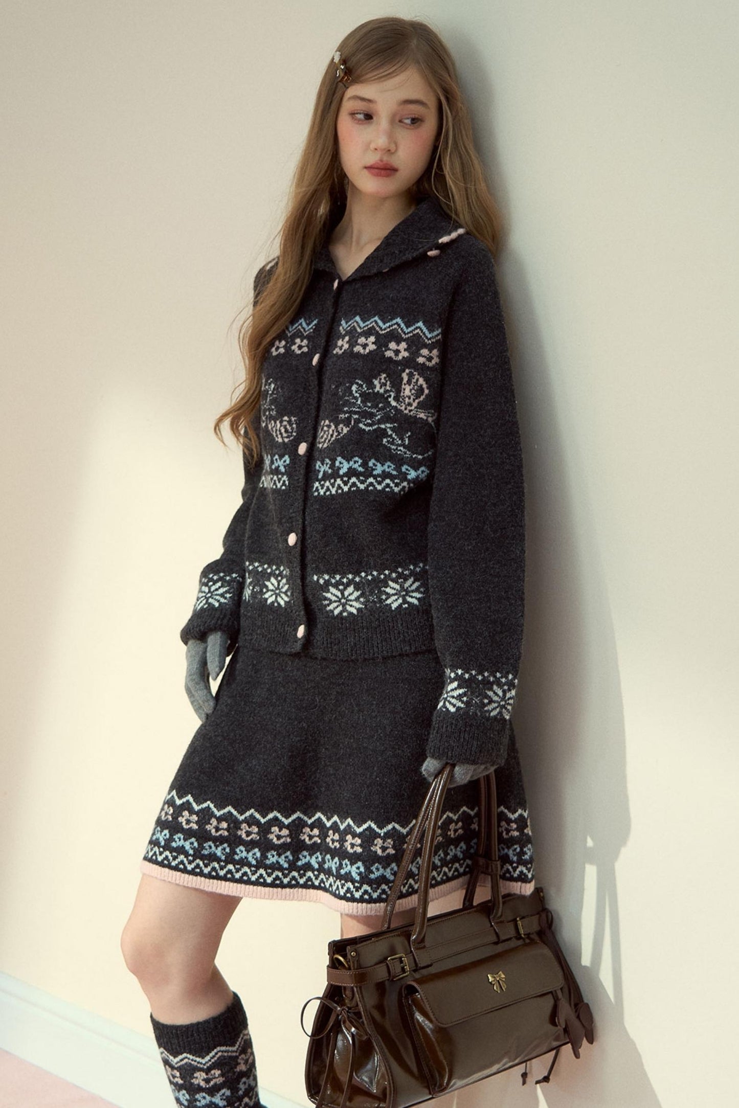 Sunset Fair Knitted Top & Skirt Set-Up