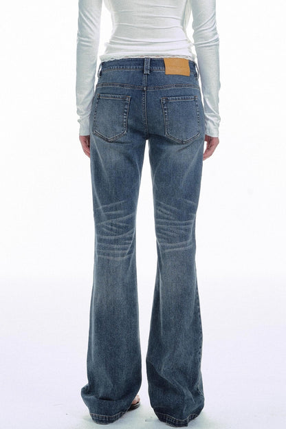 Retro Gradient Flared Jeans