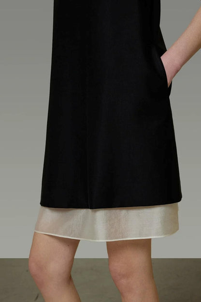 Color-Blocked Midi Dress