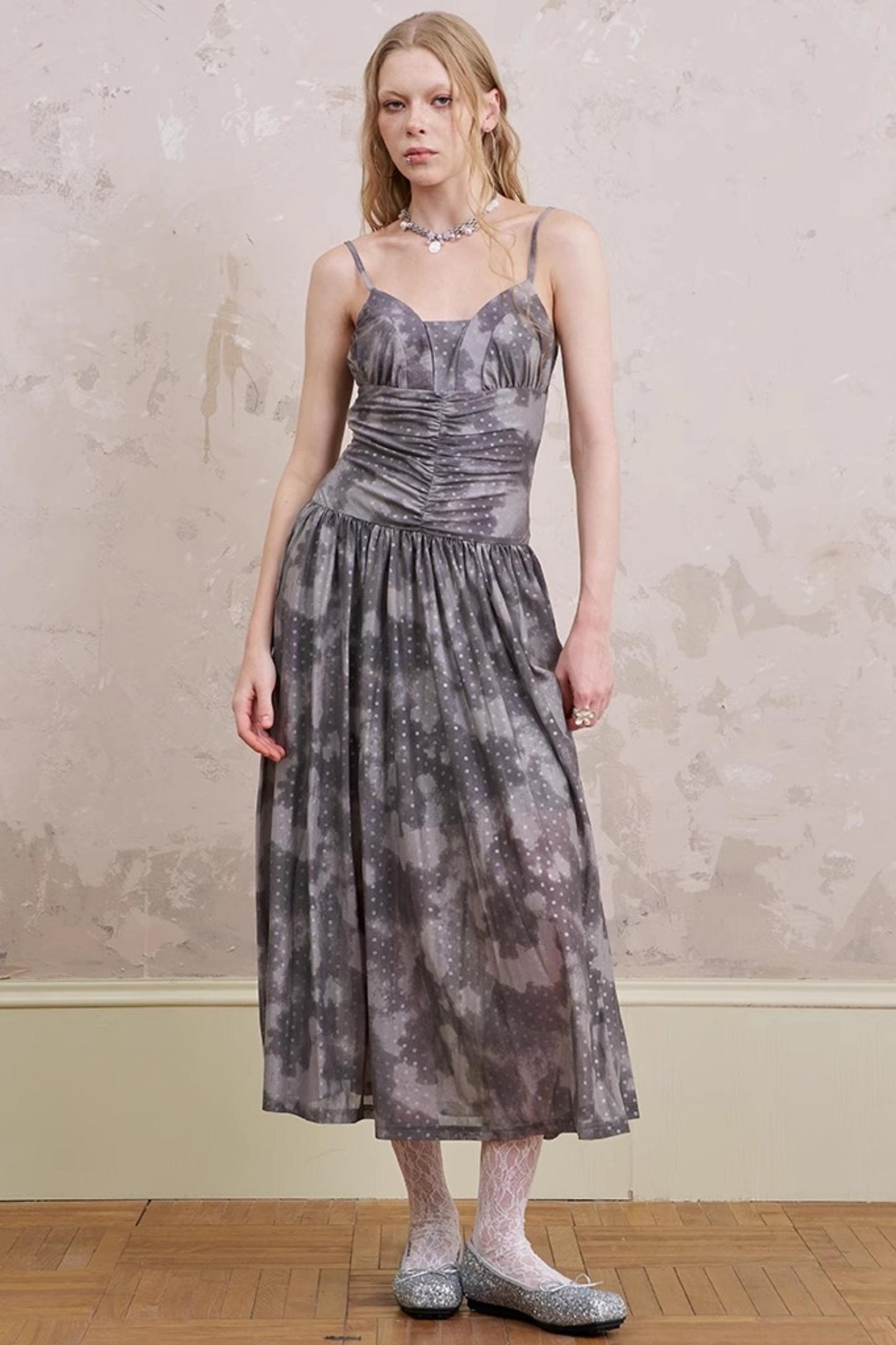 Polka Dot Maxi Dress