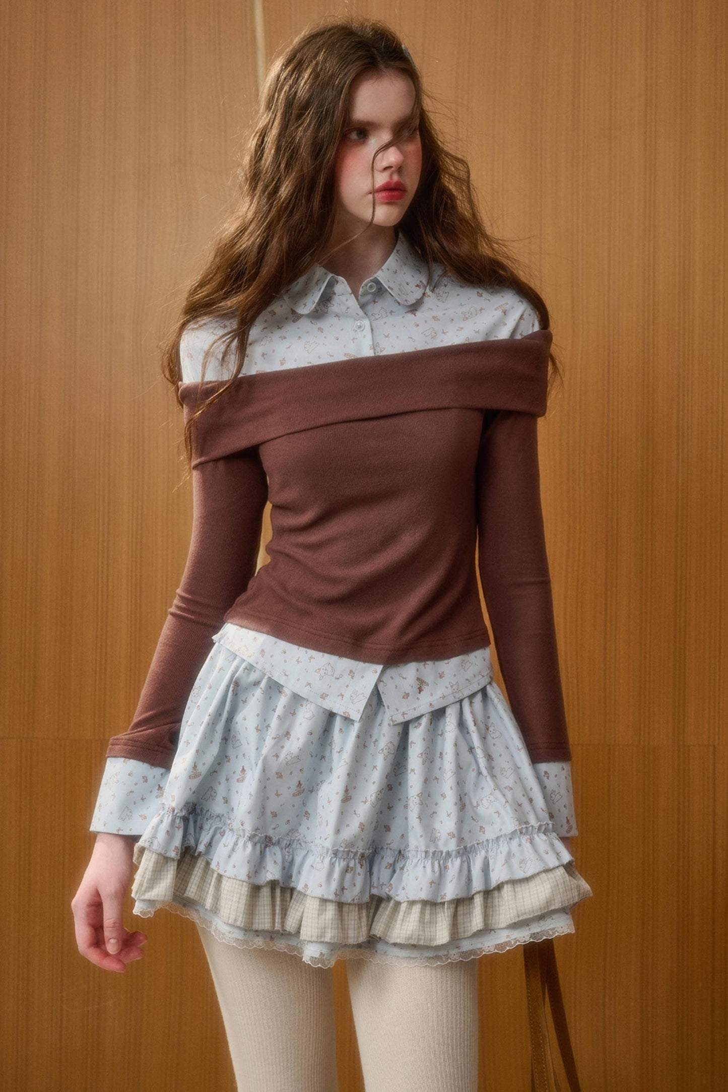 Tundra Lace Patchwork Top & Skirt Set-Up