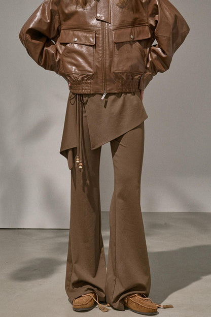 Flared Stitched Pants