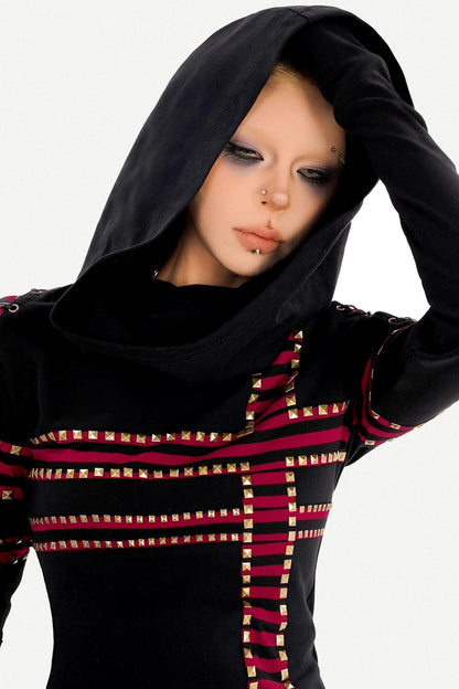 Dark Punk Hooded Top