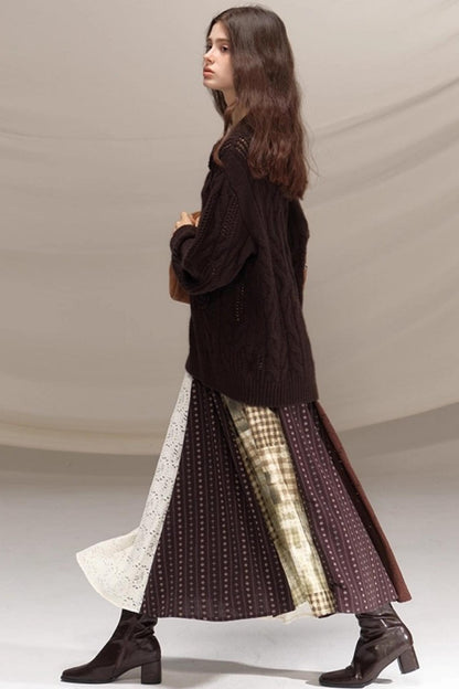 Poetry in the Mist Plaid Skirt