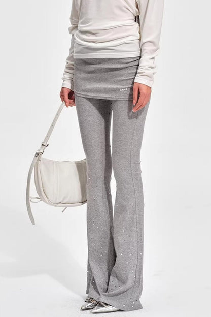 Glitzernde Strass-Strickhose