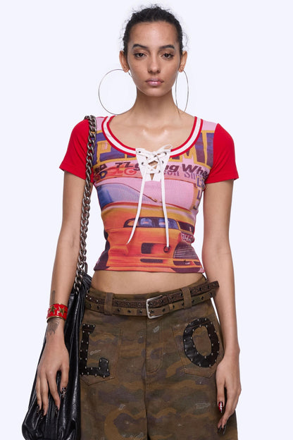 Patchwork Racing Tee