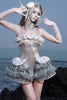 Paillettenkleid mit Fischgrätenmuster (Vorverkauf)