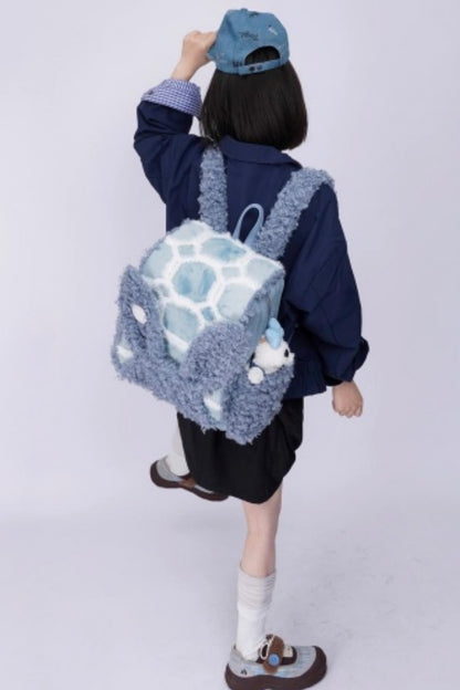 Furry Rabbit Ear Backpack