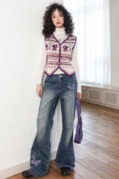 Rebellious Merino Wool Knitted Vest