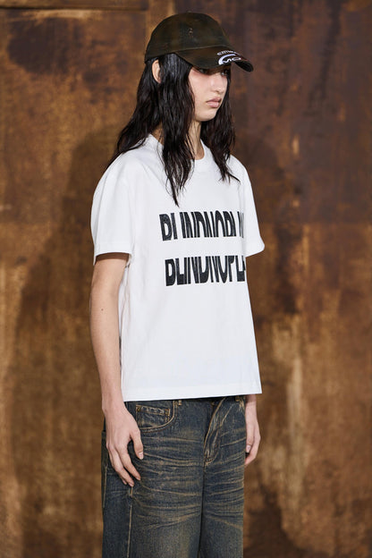 Reflect Print Cotton T-Shirt