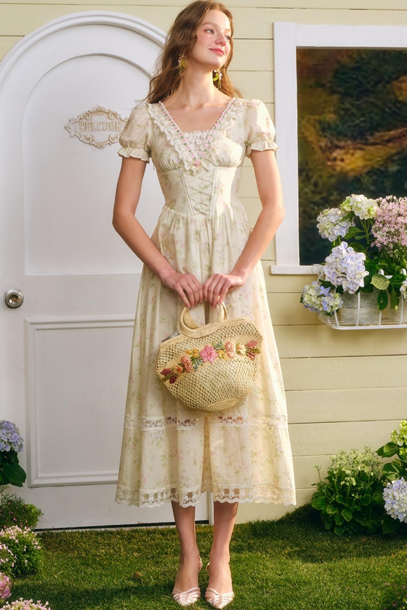 Summer Floral Lace Dress