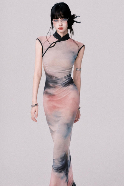 Sunset Cheongsam Dress