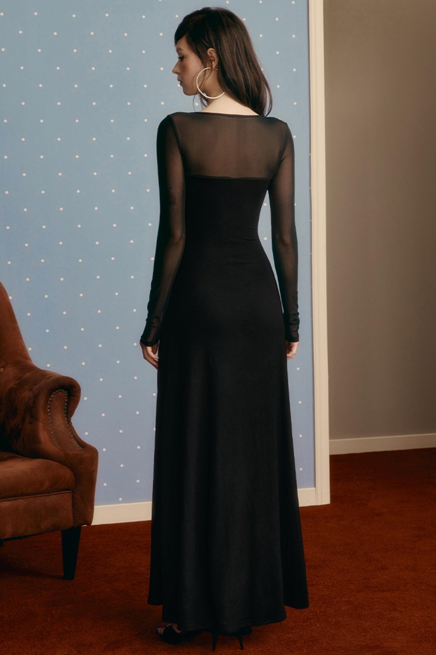 Mesh Patchwork Dress