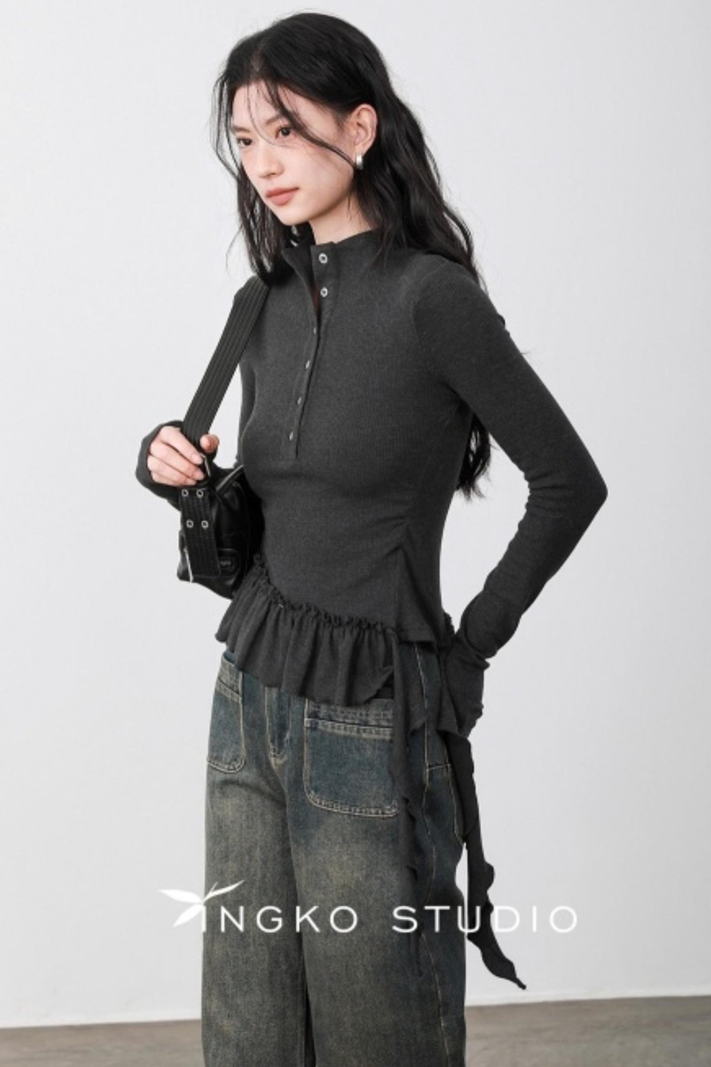 Smoke Gray Deconstructed T-shirt