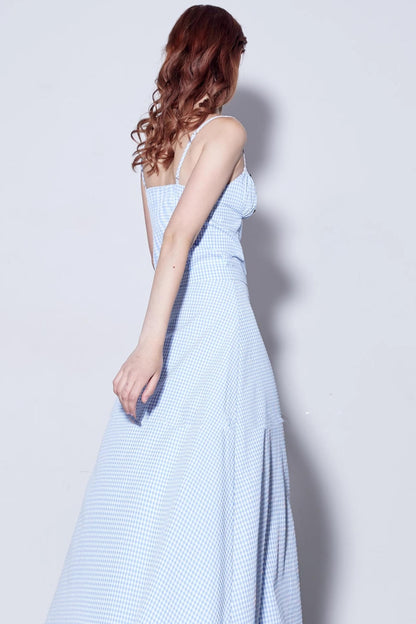 Checkered Sweetheart Summer Skirt Set-Up