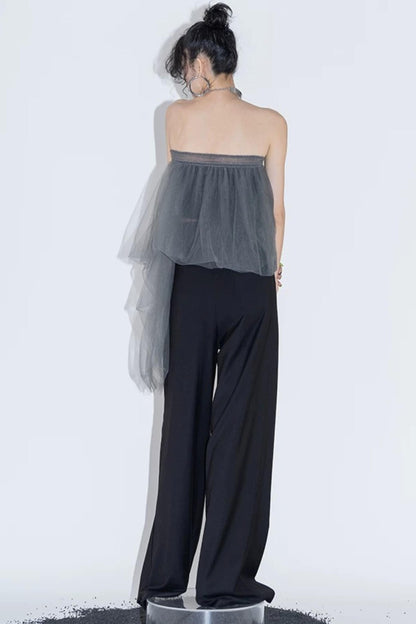 Layered Mesh Tube Top and Skirt Set-Up