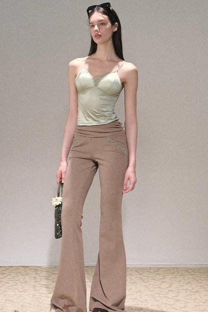 Casual Lace Top & Pants Set-Up