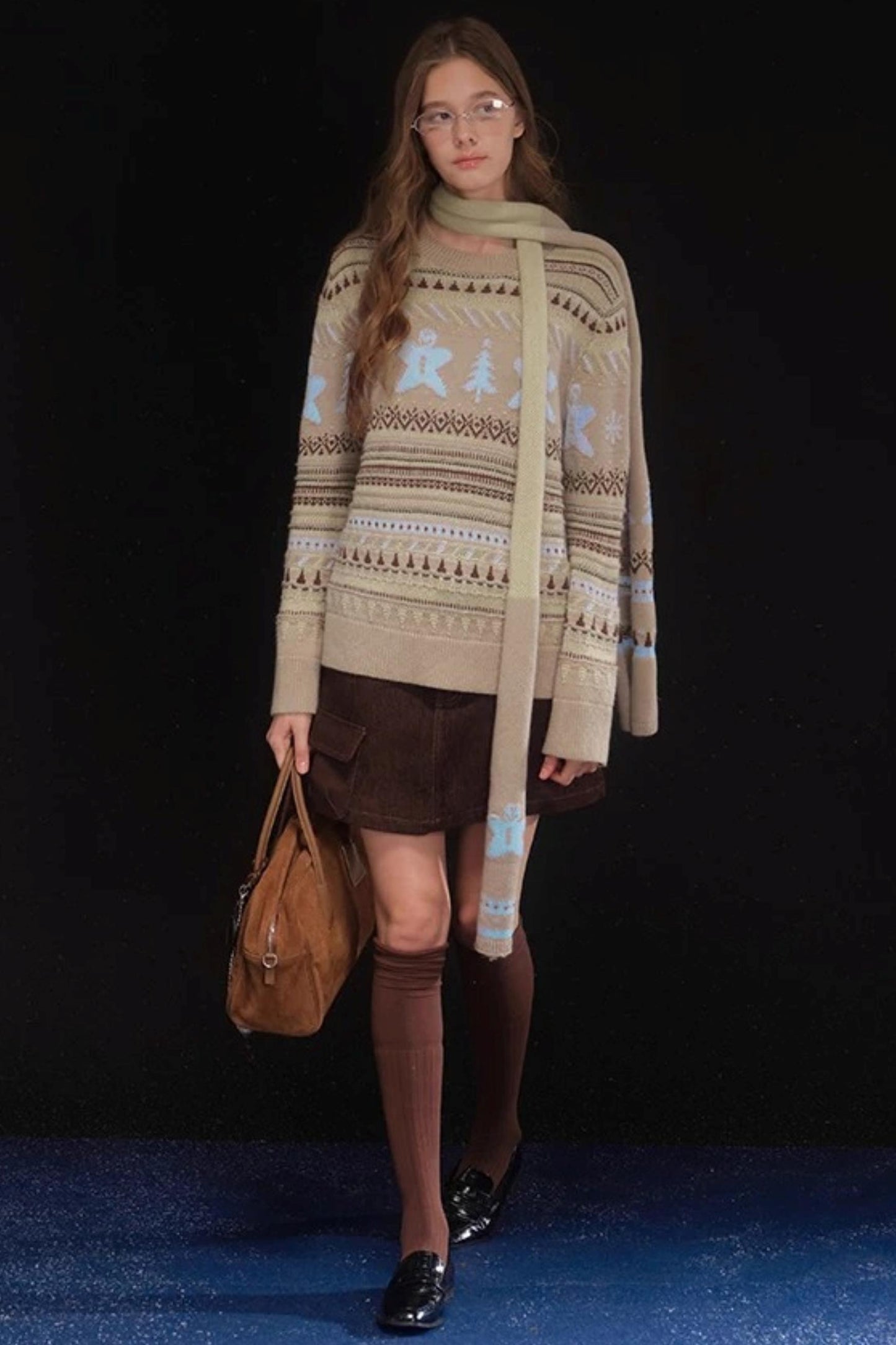 Gingerbread Fair Isle Sweater Set
