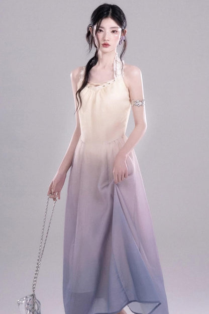 Ethereal Purple A-Line Dress