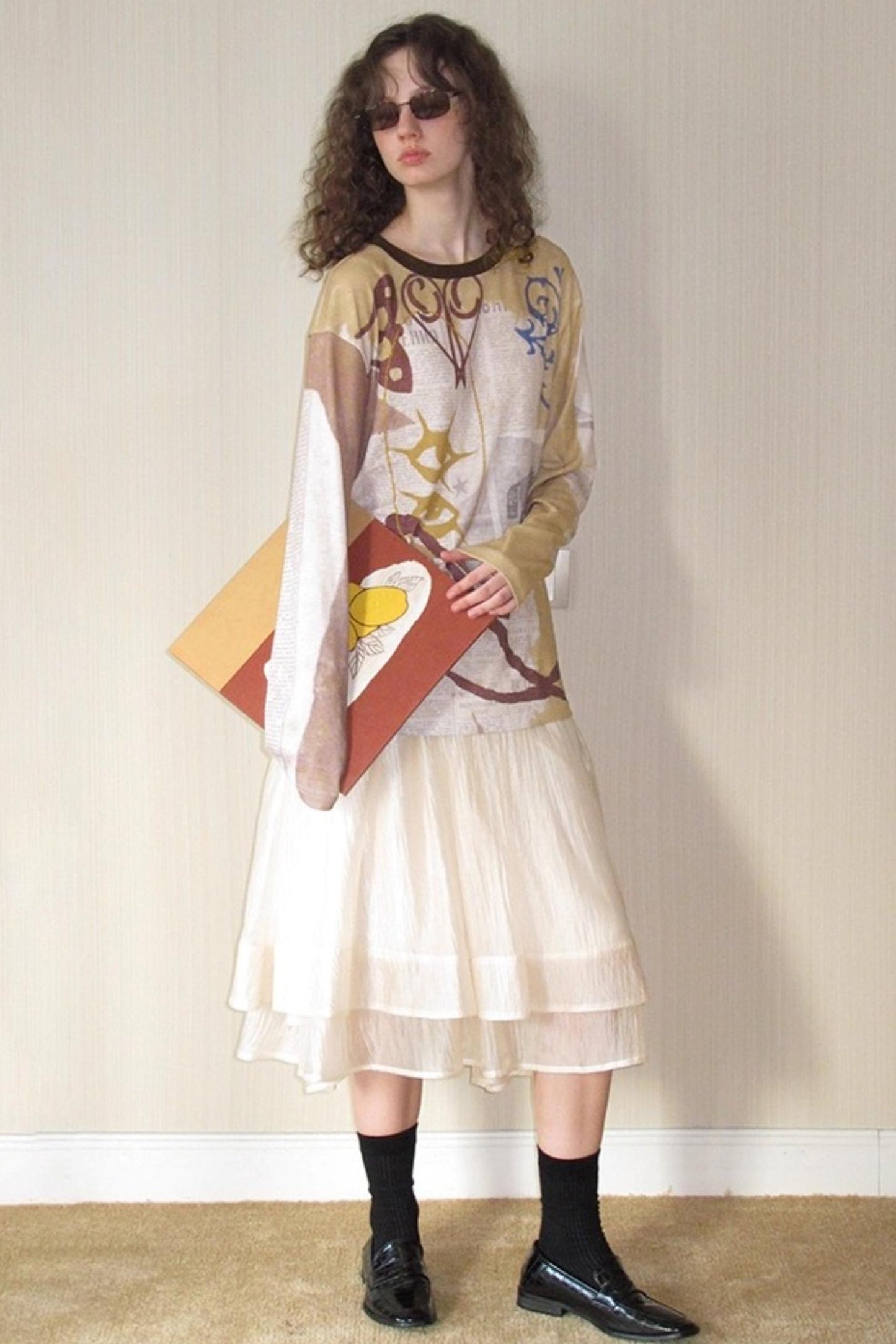 Print Long-Sleeved T-Shirt