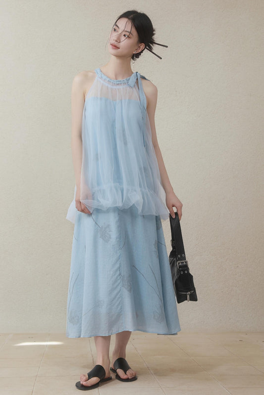 Summer Cloud Mesh Dress