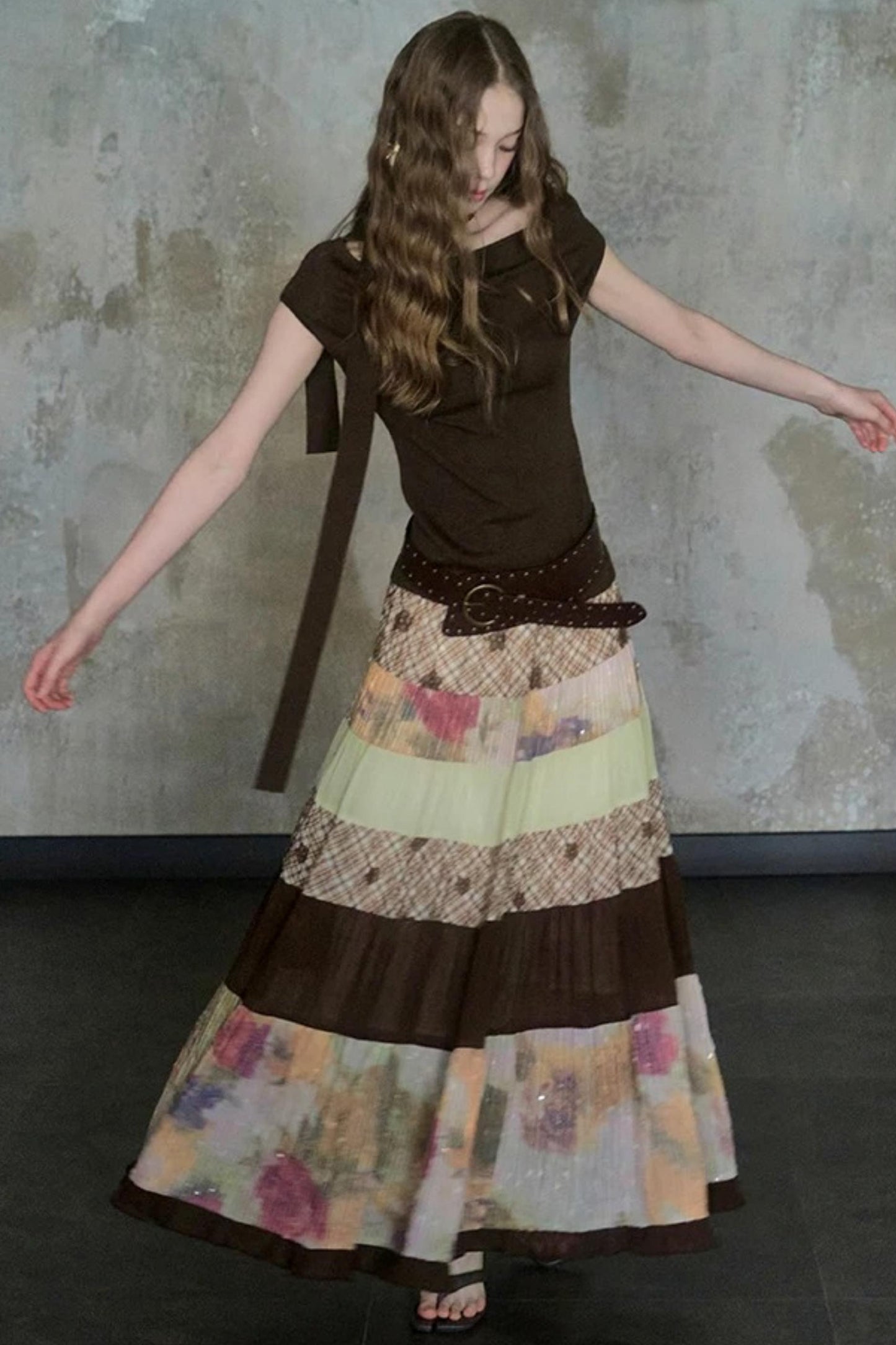 Bouguereau Art Color Block Skirt Set-Up