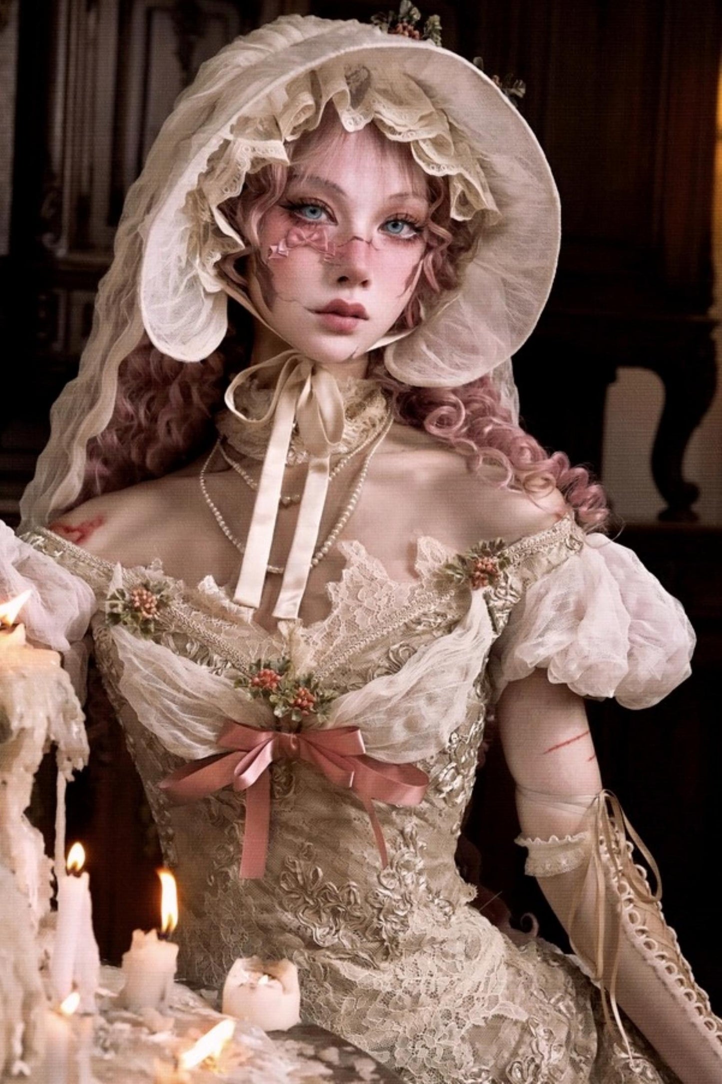 Eros Poetry Vintage One-Shoulder Mesh Top