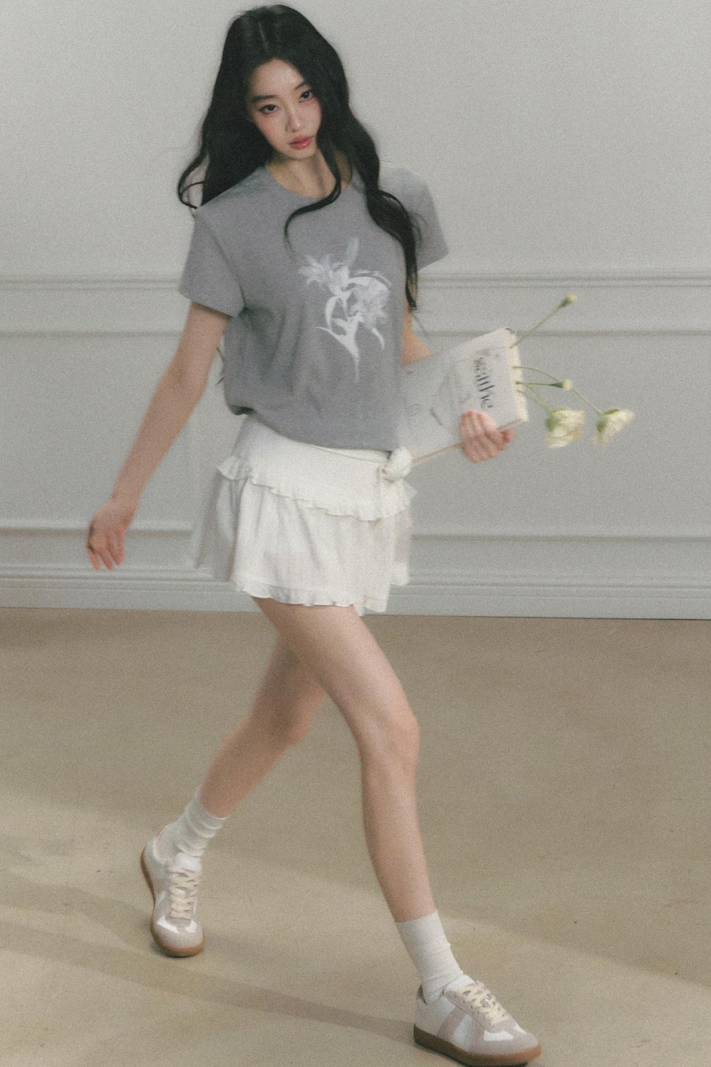 Floral Print Summer Short Sleeve Top