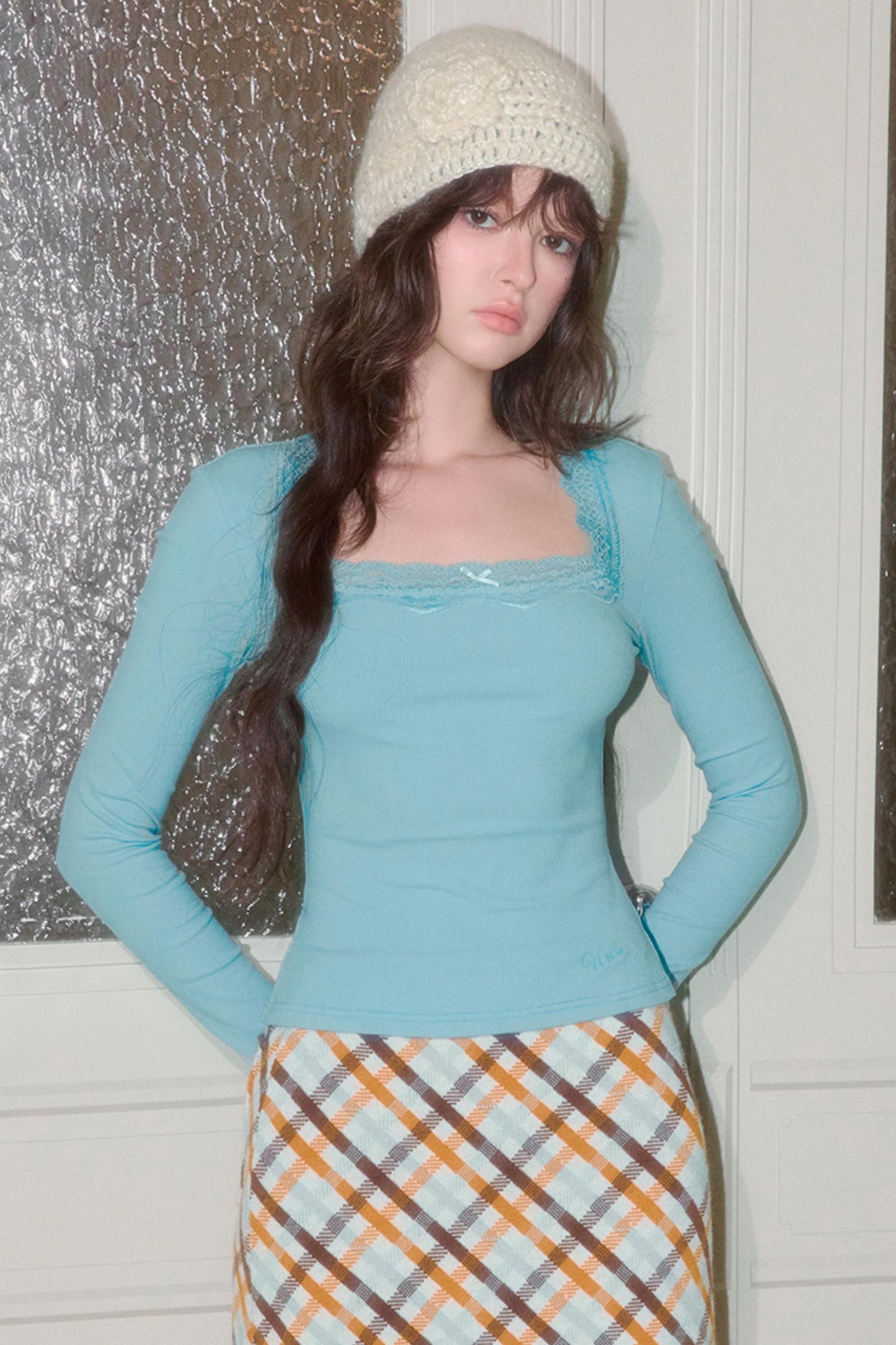 Long Sleeve Lace T-Shirt