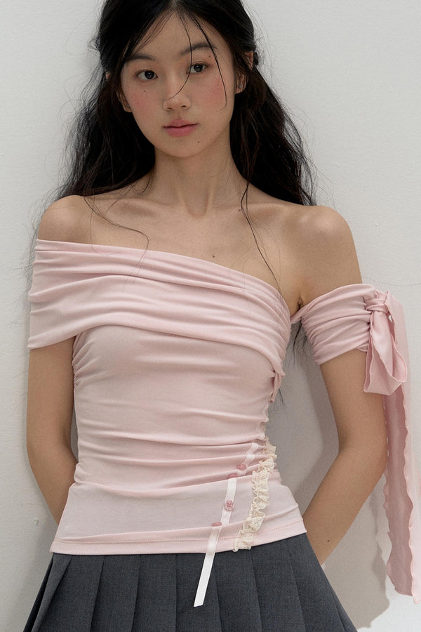 Vibes One-Shoulder T-Shirt