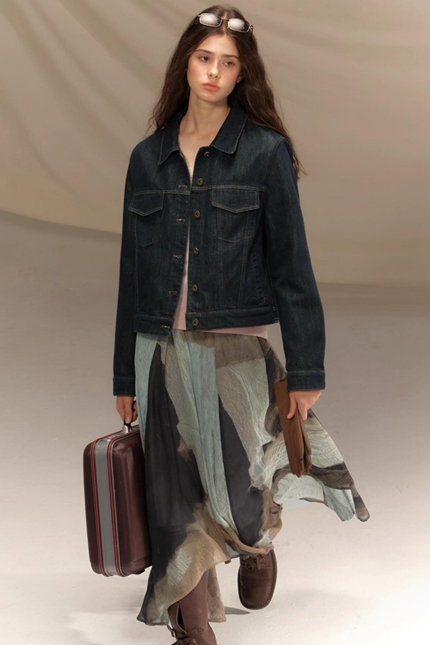 Raw Washed Amber Denim Jacket