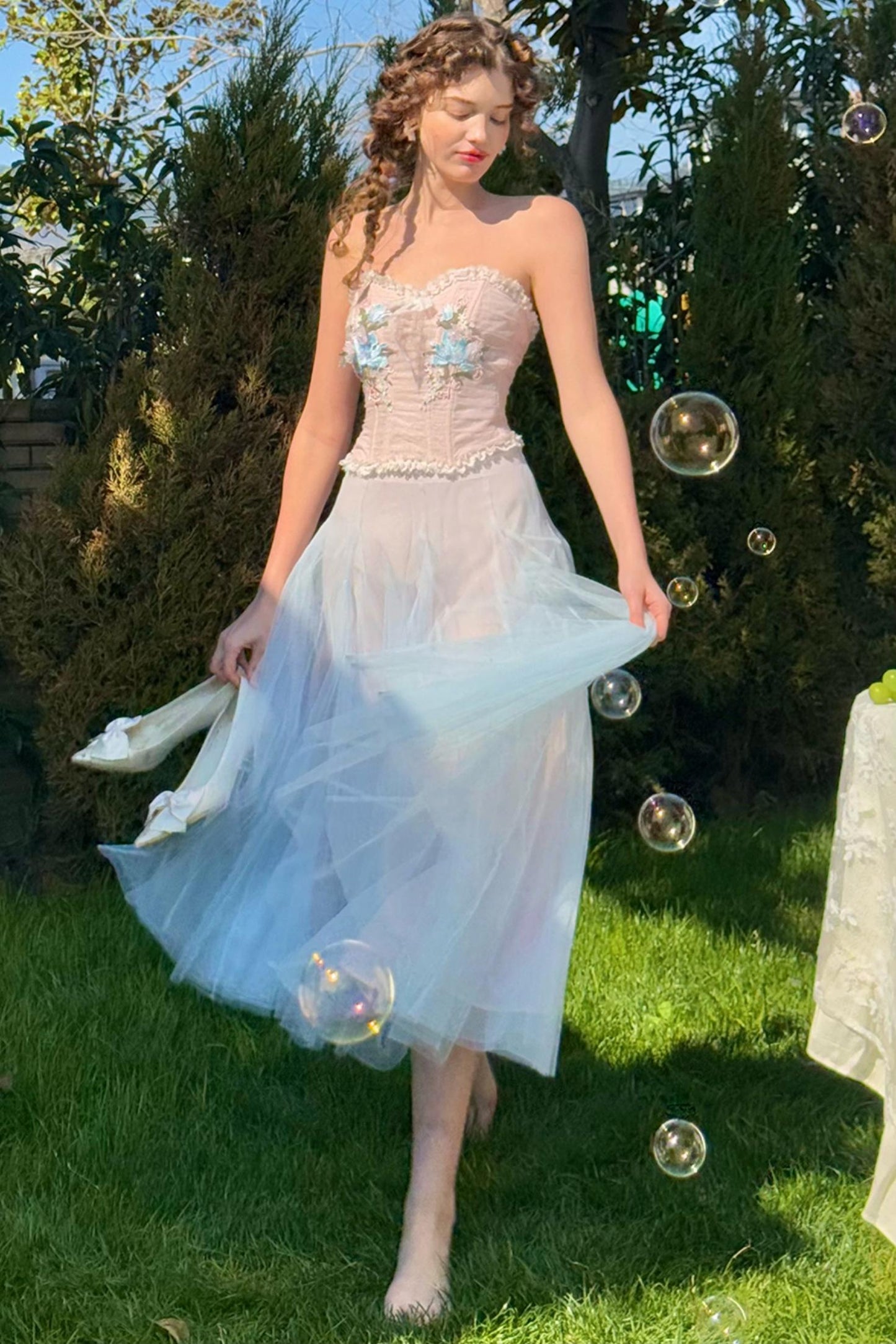 Blue Lily Bustier Set-Up