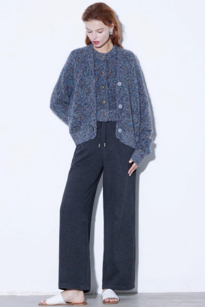 Intricate Mohair Starry Cardigan Set-Up