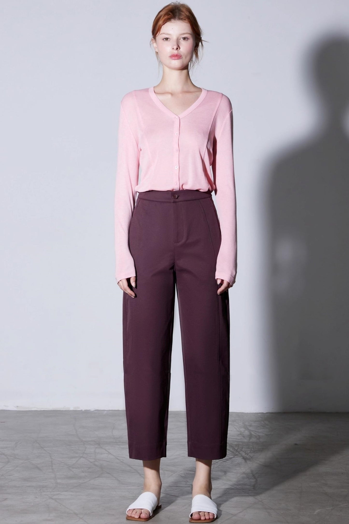 Slimming High-Waisted Wide-Leg Pants