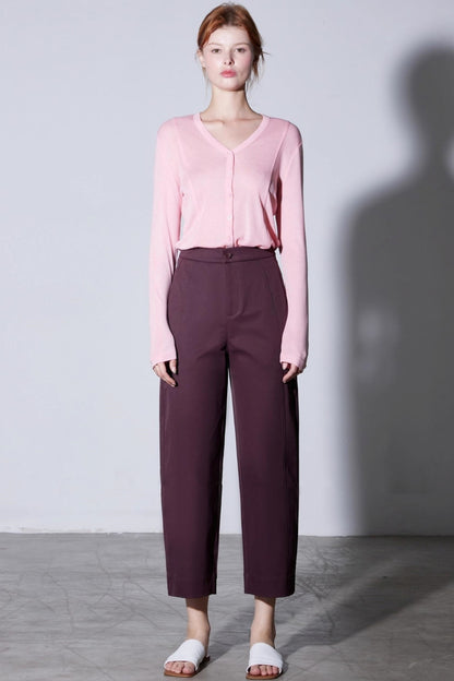 Slimming High-Waisted Wide-Leg Pants