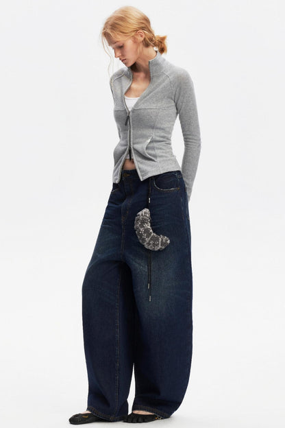 Vintage Distressed Denim Pants