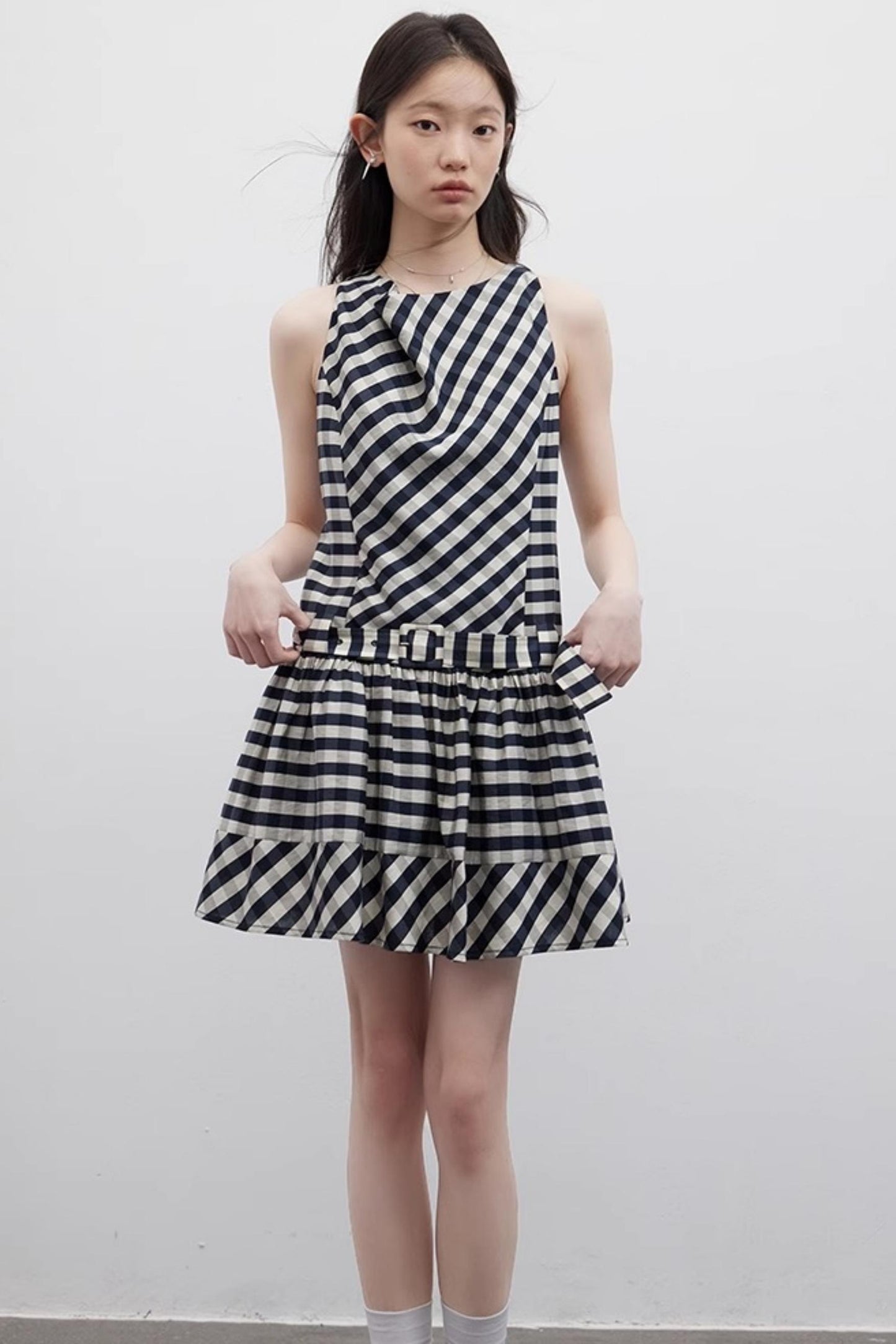 Vintage Check Acetate Dress
