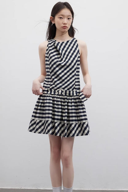 Vintage Check Acetate Dress