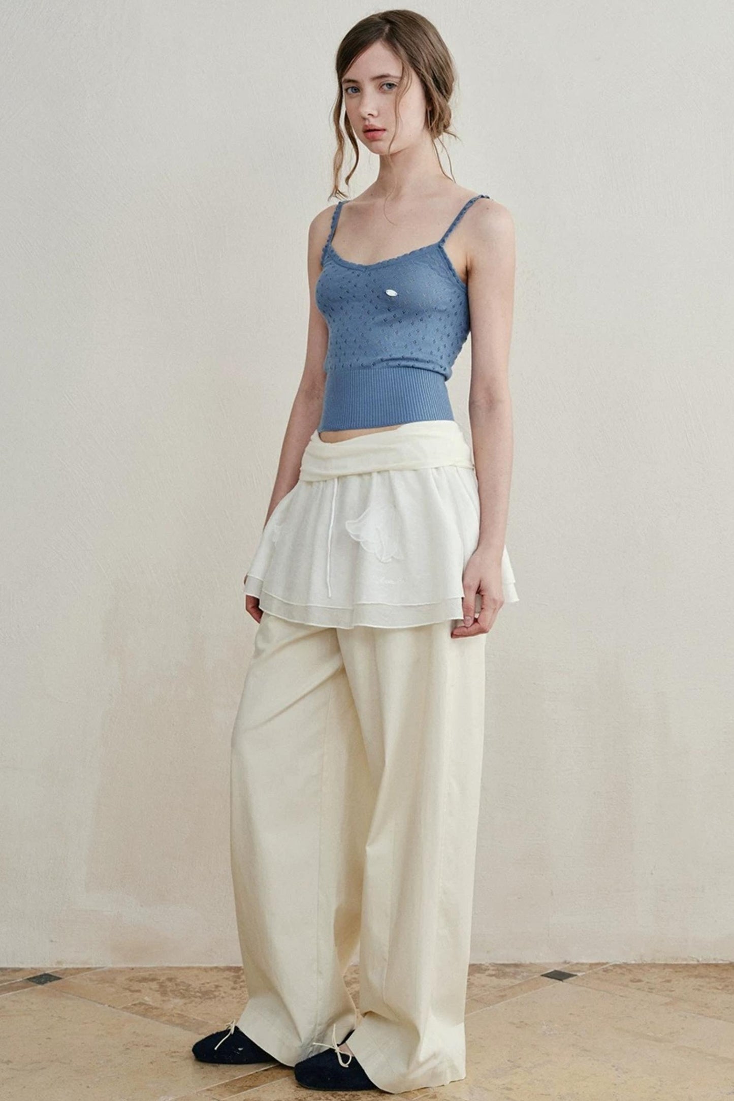 Retro Lace Knitted Vest
